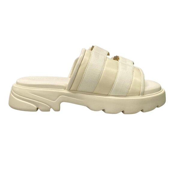 BOTTEGA VENETA - Cream Chemical Fiber Rubber Men's Sandals 492-080425 - Picture 3 of 13